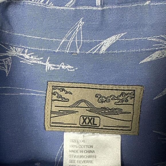 North Shore | Hawaiian Aloha Hibiscus Tropical Button Up Shirt | 2XL Runs Small - Picture 3 of 6